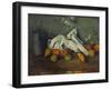 Milk Can and Apples. 1879-80-Paul Cézanne-Framed Giclee Print