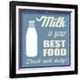 Milk Is Your Best Food-radubalint-Framed Art Print