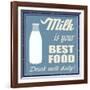 Milk Is Your Best Food-radubalint-Framed Art Print