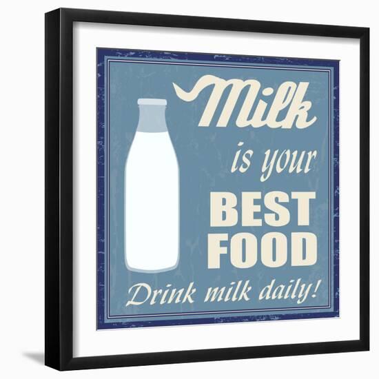 Milk Is Your Best Food-radubalint-Framed Art Print