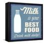 Milk Is Your Best Food-radubalint-Framed Stretched Canvas