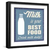 Milk Is Your Best Food-radubalint-Framed Art Print