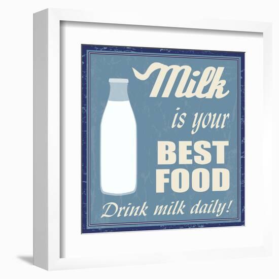 Milk Is Your Best Food-radubalint-Framed Art Print