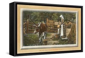 Milk Maid, Catskills, New York-null-Framed Stretched Canvas