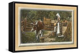 Milk Maid, Catskills, New York-null-Framed Stretched Canvas