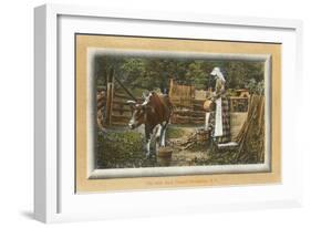 Milk Maid, Catskills, New York-null-Framed Art Print