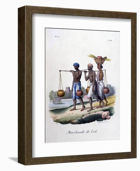 Milk Merchants, 1828-Marlet et Cie-Framed Giclee Print