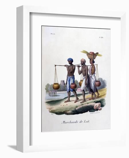 Milk Merchants, 1828-Marlet et Cie-Framed Giclee Print