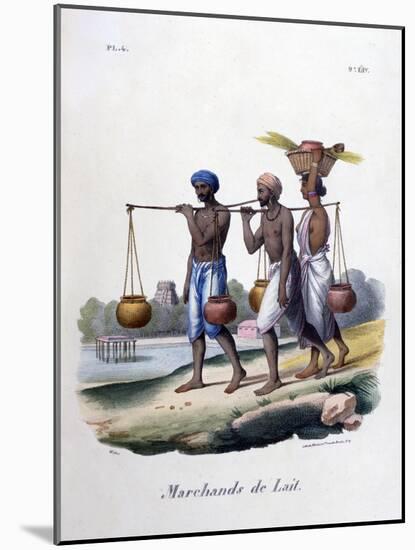 Milk Merchants, 1828-Marlet et Cie-Mounted Giclee Print