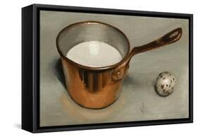 Milk Pan and Quail Egg, 2011-James Gillick-Framed Stretched Canvas