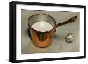 Milk Pan and Quail Egg, 2011-James Gillick-Framed Giclee Print