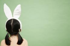 Girl Wearing Rabbit Ears-Milk Photographie-Photographic Print