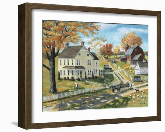 Milk Pick Up-Bob Fair-Framed Giclee Print