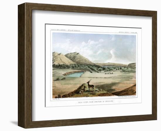 Milk River, Near Junction of Missouri, 1856-John Mix Stanley-Framed Giclee Print