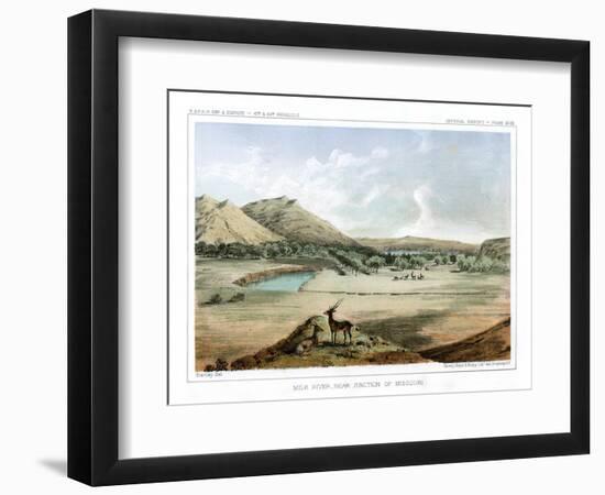 Milk River, Near Junction of Missouri, 1856-John Mix Stanley-Framed Giclee Print