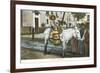 Milk Seller on Burro, Mexico-null-Framed Premium Giclee Print