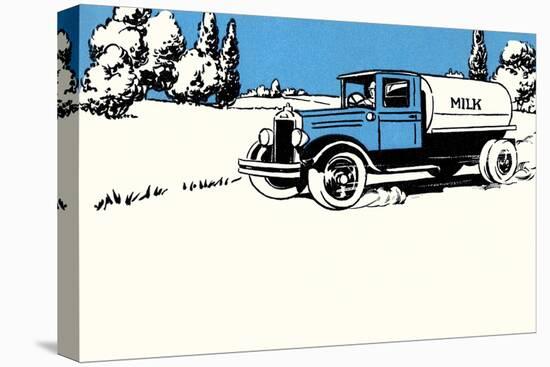 Milk Truck-Margaret Hoopes-Stretched Canvas