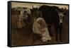 Milking, 1875-Winslow Homer-Framed Stretched Canvas