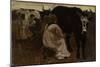 Milking, 1875-Winslow Homer-Mounted Giclee Print