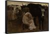 Milking, 1875-Winslow Homer-Framed Stretched Canvas