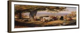 Milking in the Field, c1847-Samuel Palmer-Framed Giclee Print