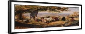 Milking in the Field, c1847-Samuel Palmer-Framed Giclee Print