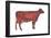Milking Shorthorn Cow, Dairy Cattle, Mammals-Encyclopaedia Britannica-Framed Poster