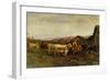 Milking Time, 1875-Anders Askevold-Framed Giclee Print
