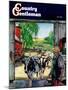 "Milking Time," Country Gentleman Cover, July 1, 1946-Matt Clark-Mounted Giclee Print