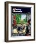 "Milking Time," Country Gentleman Cover, July 1, 1946-Matt Clark-Framed Giclee Print