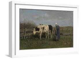 Milking Time-Anton Mauve-Framed Giclee Print