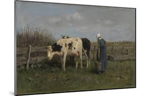 Milking Time-Anton Mauve-Mounted Giclee Print