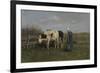 Milking Time-Anton Mauve-Framed Giclee Print