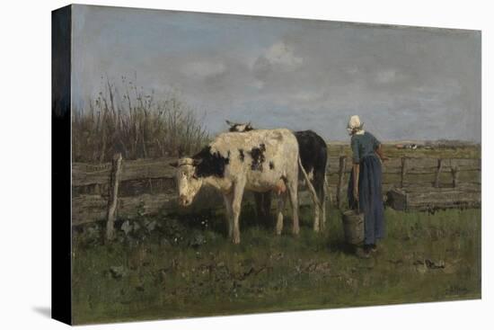 Milking Time-Anton Mauve-Stretched Canvas