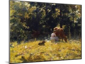 Milking Time-Charles Courtney Curran-Mounted Giclee Print