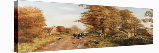 Milking Time-Bill Makinson-Stretched Canvas