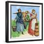 Milking-Peter Jackson-Framed Giclee Print