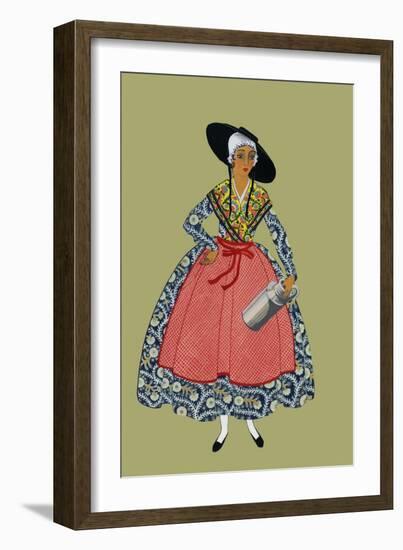 Milkmaid from St. Ferreol, Marseille-Elizabeth Whitney Moffat-Framed Art Print