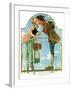 "Milkmaid", July 25,1931-Norman Rockwell-Framed Giclee Print