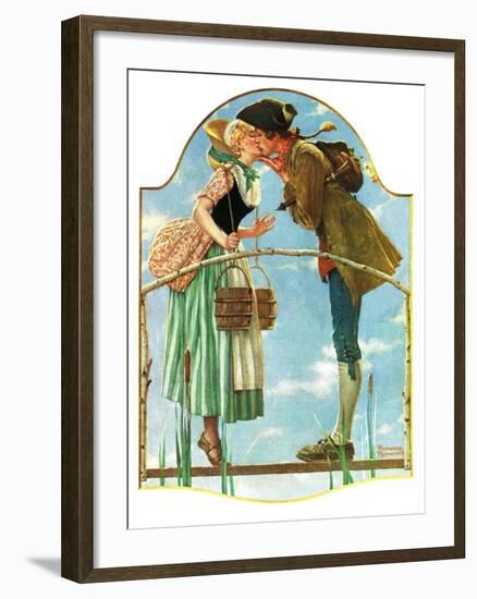 "Milkmaid", July 25,1931-Norman Rockwell-Framed Giclee Print