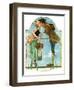 "Milkmaid", July 25,1931-Norman Rockwell-Framed Giclee Print