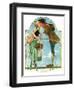 "Milkmaid", July 25,1931-Norman Rockwell-Framed Giclee Print