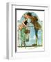 "Milkmaid", July 25,1931-Norman Rockwell-Framed Giclee Print