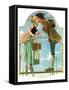 "Milkmaid", July 25,1931-Norman Rockwell-Framed Stretched Canvas