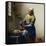 Milkmaid-Johannes Vermeer-Framed Stretched Canvas