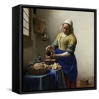 Milkmaid-Johannes Vermeer-Framed Stretched Canvas