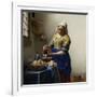 Milkmaid-Johannes Vermeer-Framed Art Print