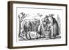 Milkmaids and Cow-JL Duplat-Framed Art Print