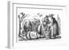 Milkmaids and Cow-JL Duplat-Framed Art Print