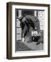 Milkman Leaving Milk Bottle on Doorstep-Philip Gendreau-Framed Photographic Print